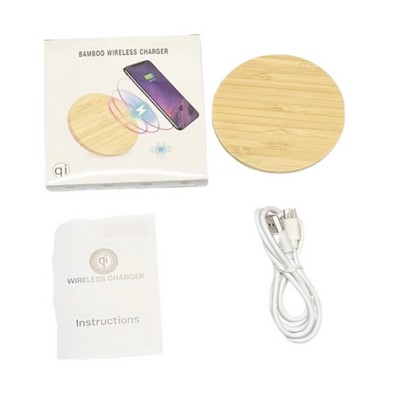 15w Mobile Phone Solid Wood Charger